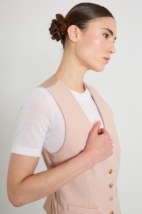 Chaleco de punto de viscosa