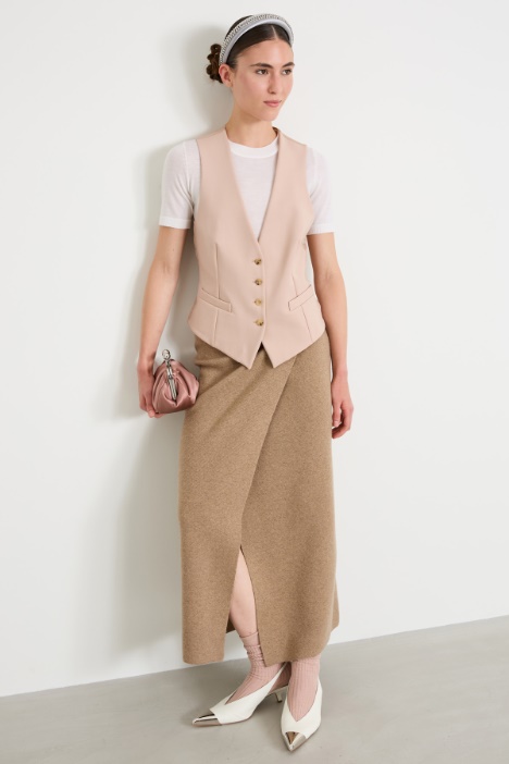 Viscose jersey waistcoat Intrend