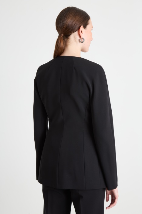 Chaqueta de punto crepé