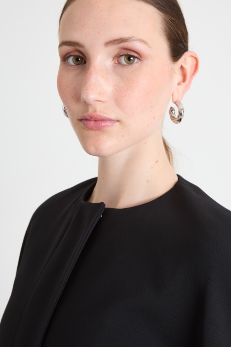 Chaqueta de punto crepé