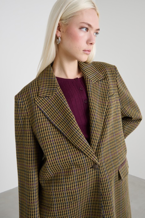 Blazer in jersey jacquard