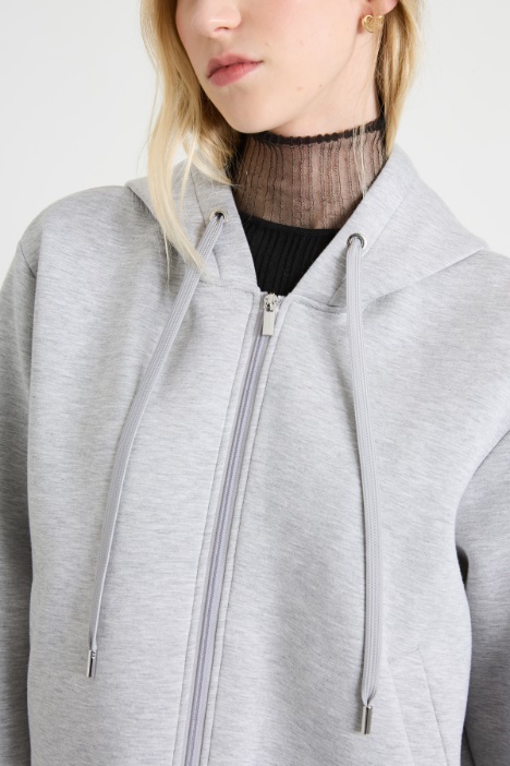 Sudadera con capucha de punto