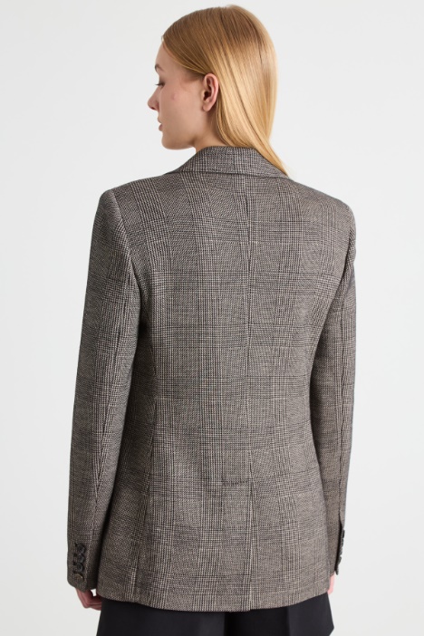 Blazer in jersey tinto filo