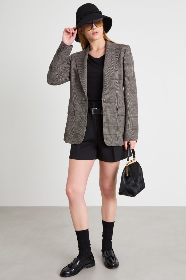 Blazer in jersey tinto filo