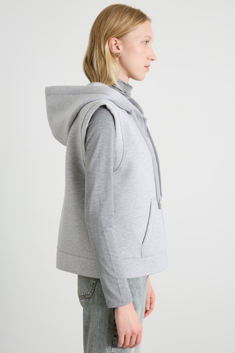 Chaleco de punto compacto