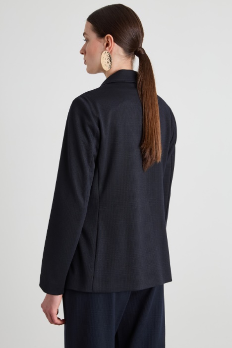 Blazer in jersey jacquard
