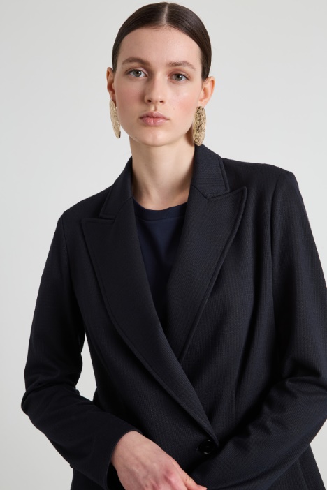 Blazer in jersey jacquard