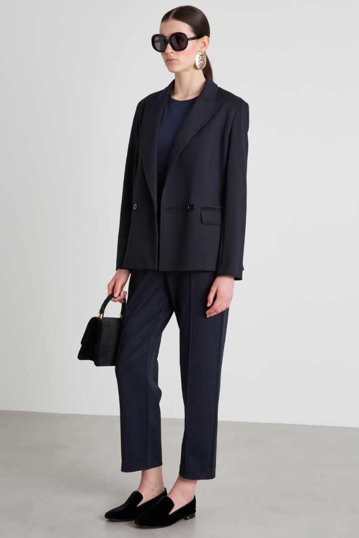 Blazer in jersey jacquard