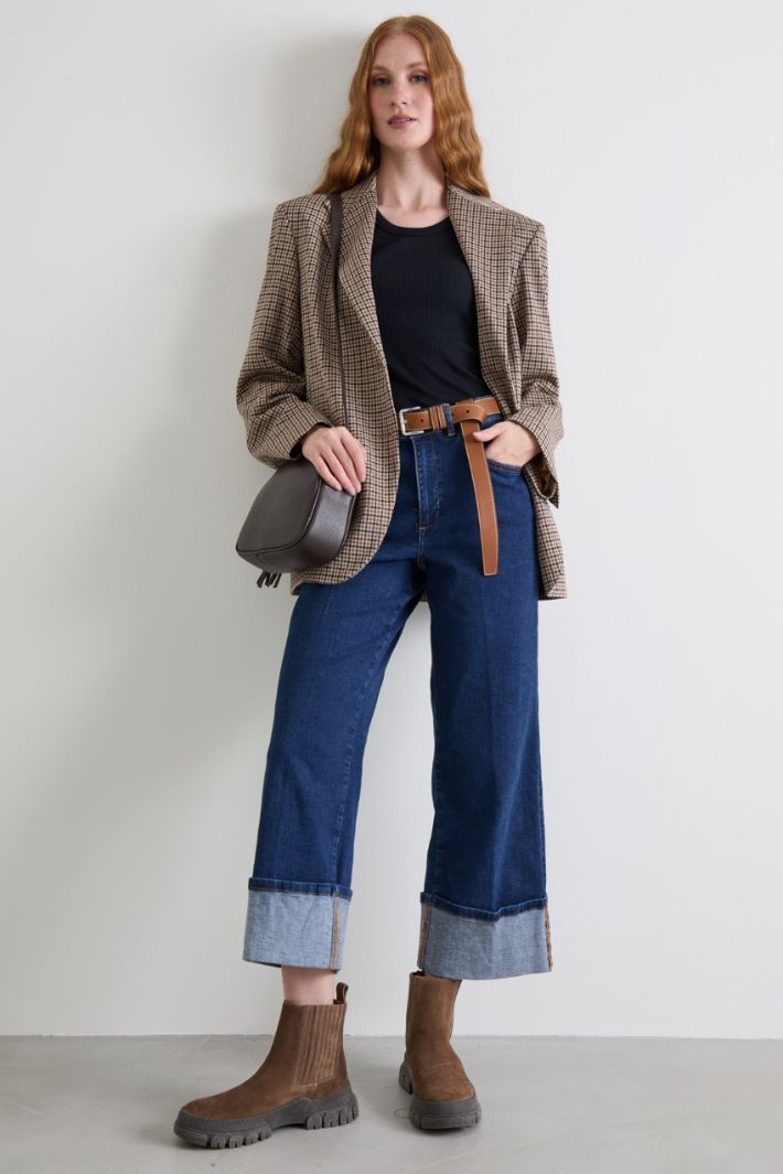 Blazer in jersey pied de poule Intrend - 3