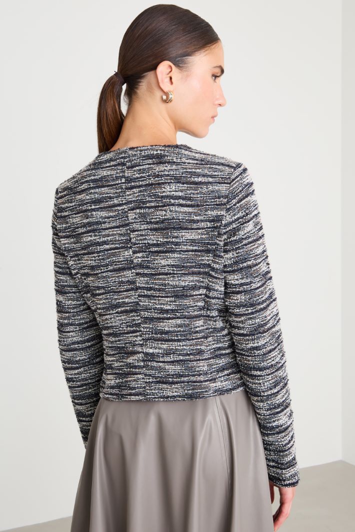 Chaqueta de punto con efecto esterilla