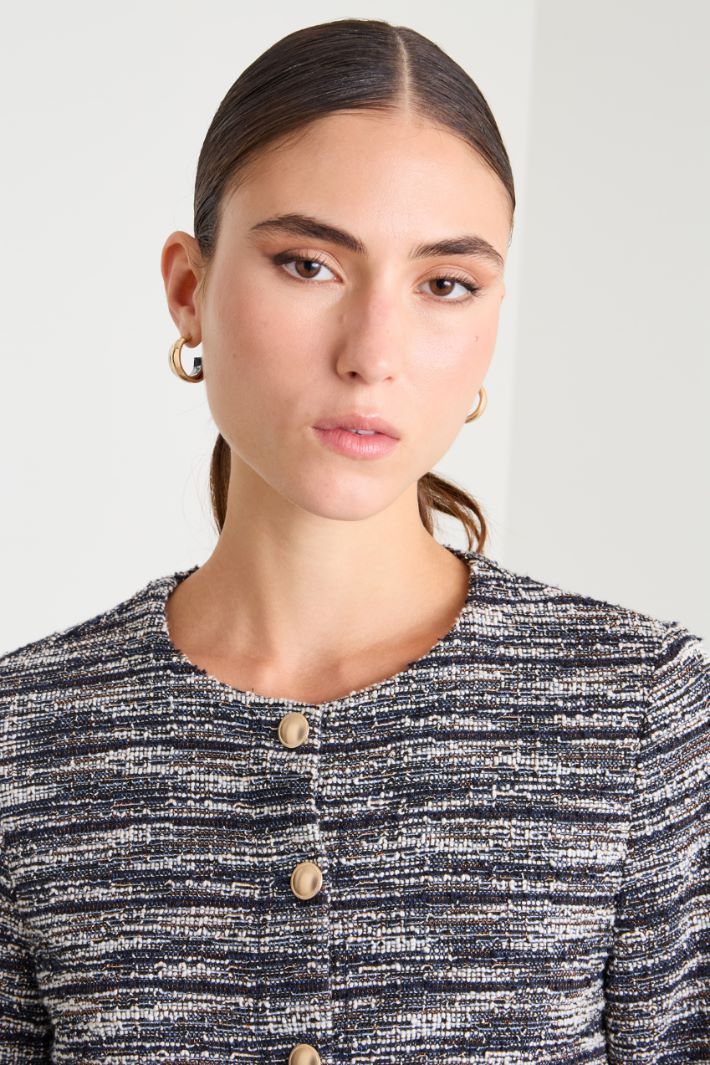 Chaqueta de punto con efecto esterilla