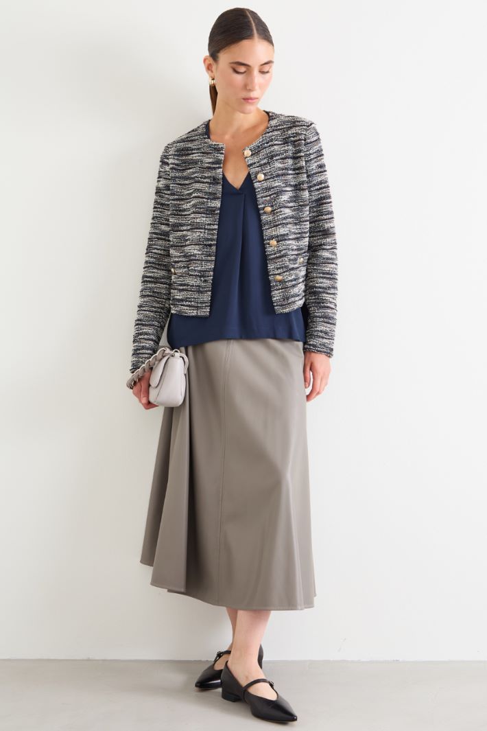 Chaqueta de punto con efecto esterilla