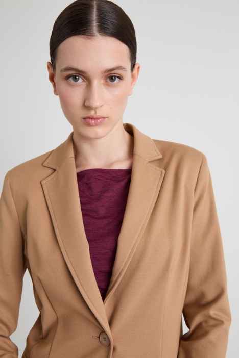 Blazer slim in jersey