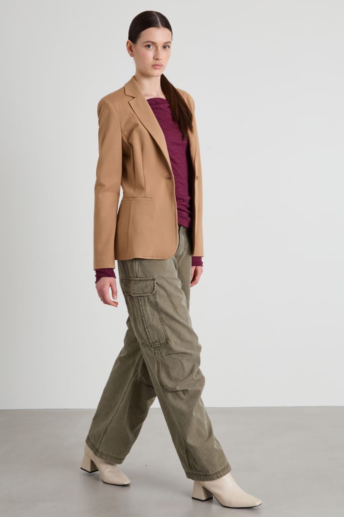 Blazer slim in jersey