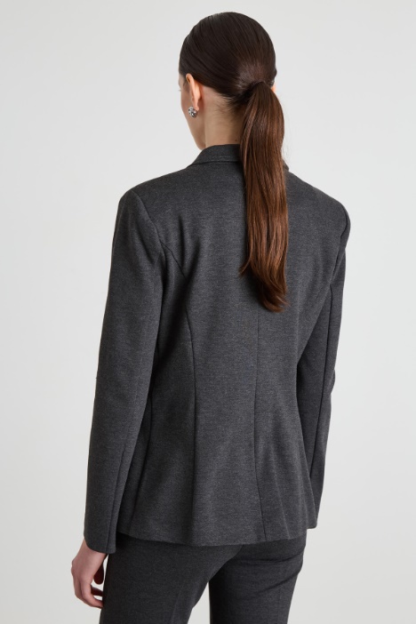 Blazer slim in jersey