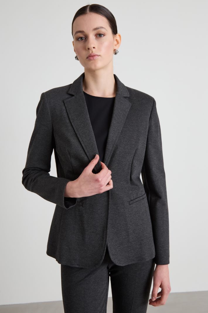 Blazer slim in jersey Intrend