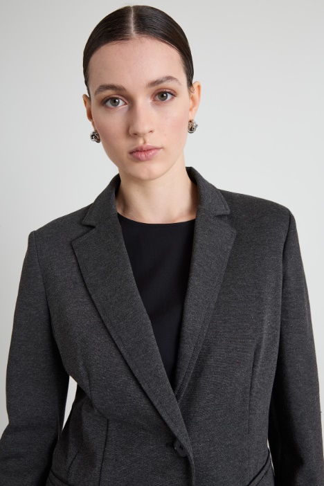 Blazer slim in jersey