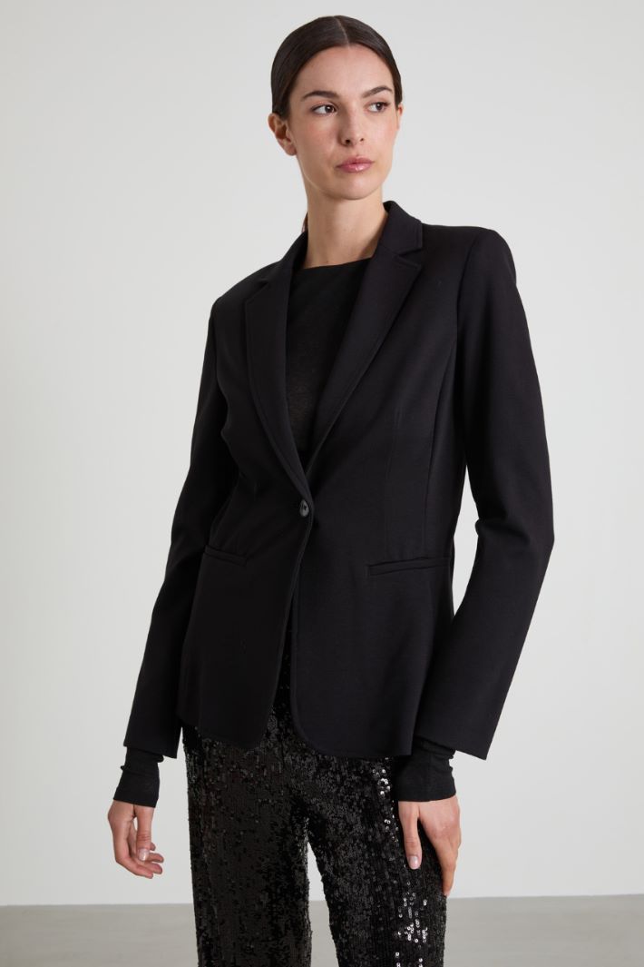 Blazer slim in jersey Intrend