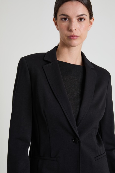 Blazer slim in jersey