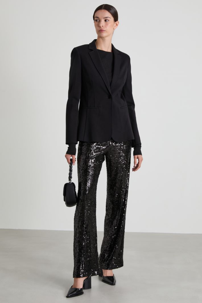 Blazer slim in jersey Intrend - 3