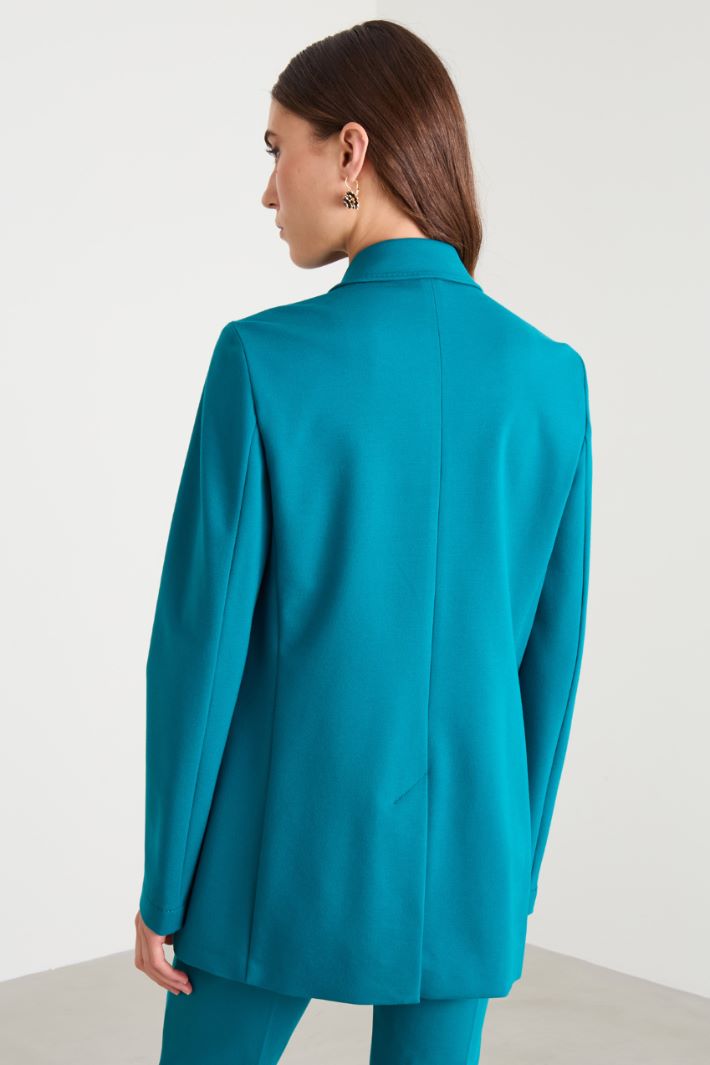 Double-breasted jersey blazer Intrend - 2
