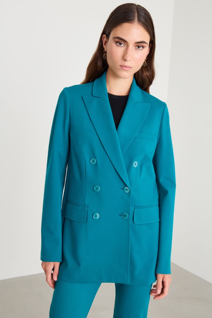 Double-breasted jersey blazer Intrend