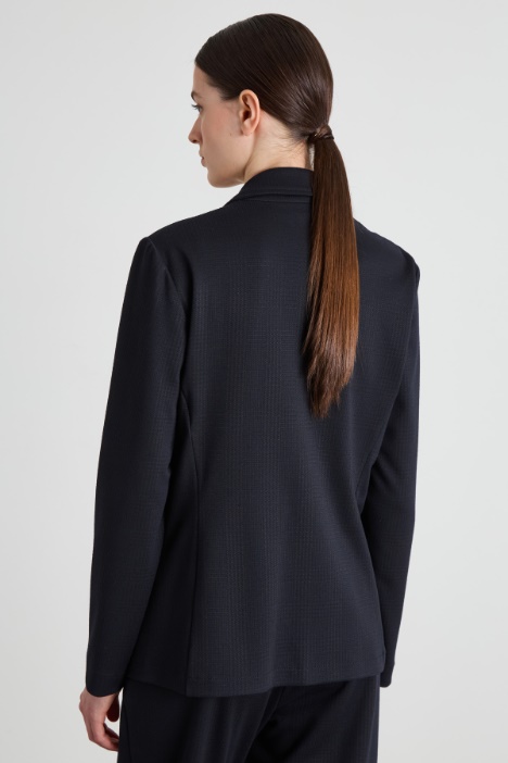 Blazer in jersey jacquard