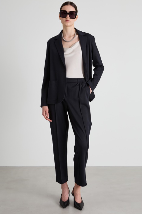 Jacquard jersey blazer Intrend