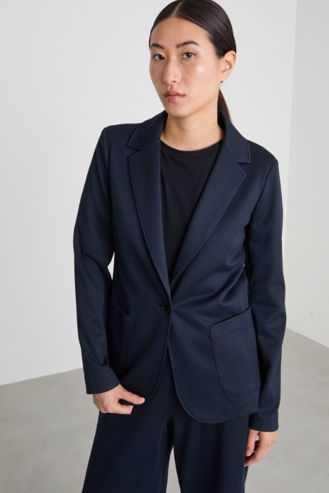Jacquard jersey blazer Intrend