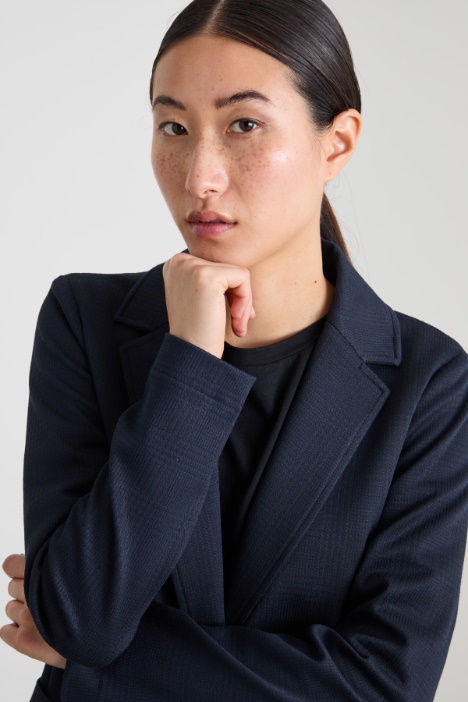 Blazer de punto jacquard