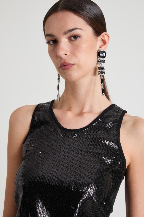 Top con paillettes