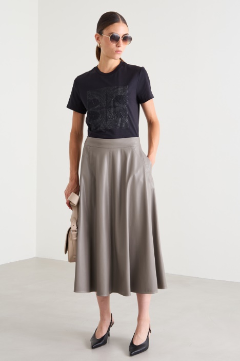 Jersey t-shirt with embroidery Intrend