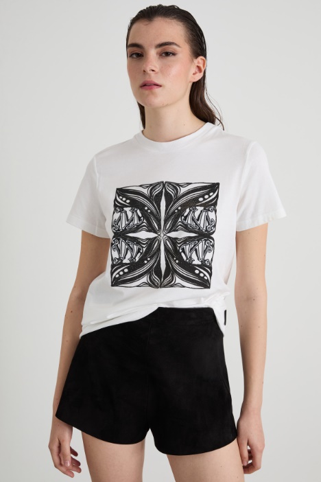 T-shirt in jersey con ricamo Intrend - 2