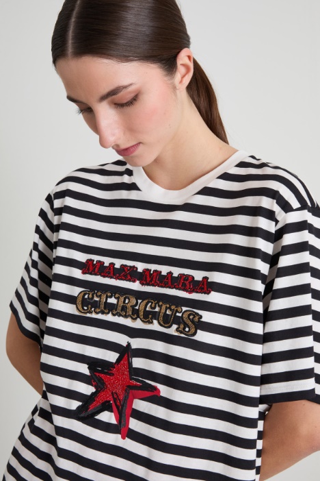 T-shirt over con paillettes