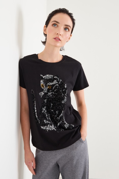 T-shirt con strass Intrend