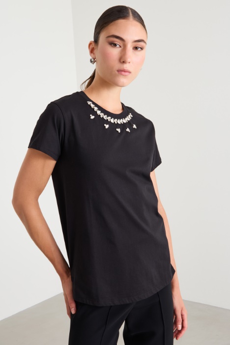 T-shirt con strass Intrend