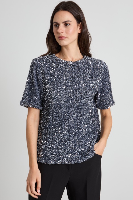 Top con paillettes Intrend