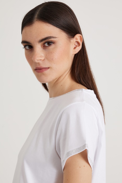 T-shirt con strass