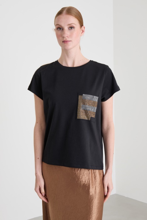 T-shirt con strass Intrend