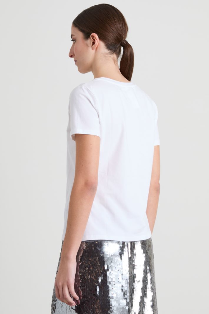 T-shirt con stampa laminata Intrend - 2
