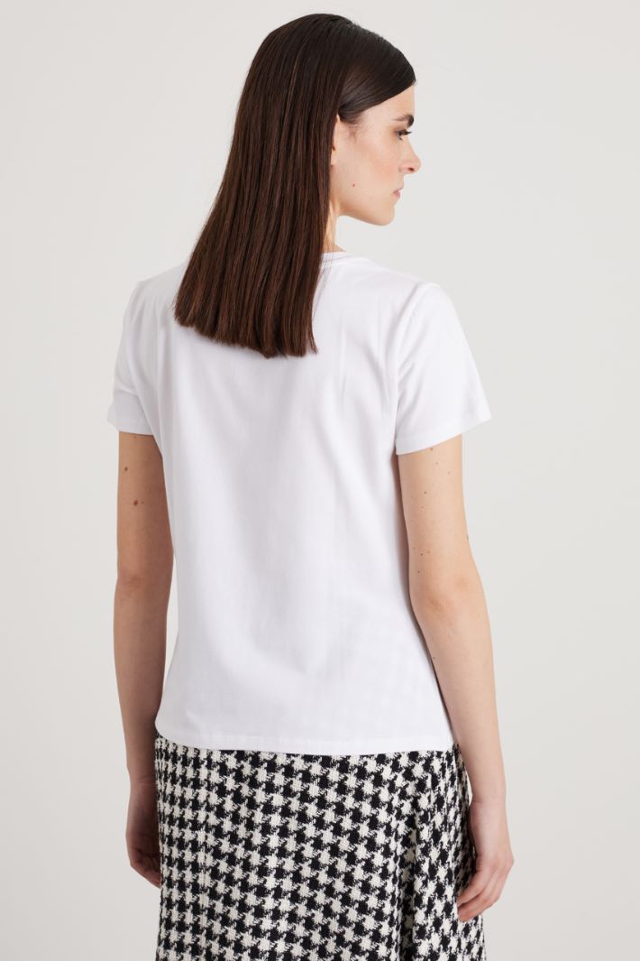 T-shirt con stampa laminata Intrend - 2