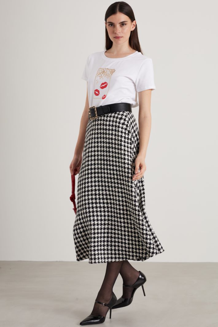 T-shirt con stampa laminata Intrend - 3