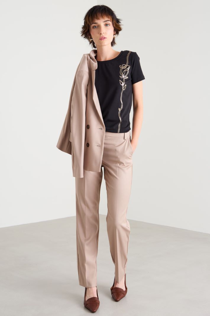 T-shirt con stampa laminata Intrend - 3
