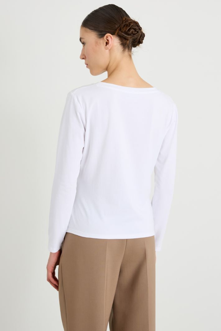 T-shirt slim con strass Intrend - 2