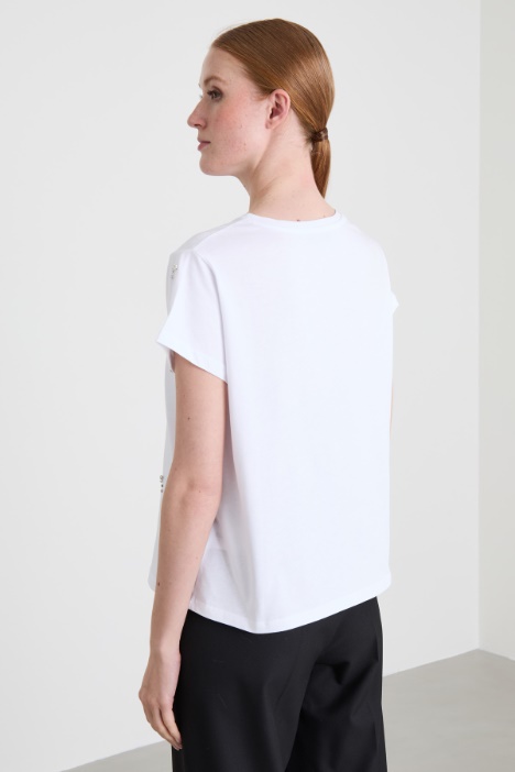 T-shirt con cristalli Intrend - 3