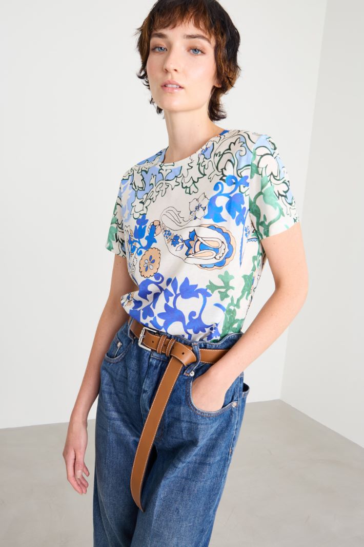 Camiseta de punto estampado Intrend