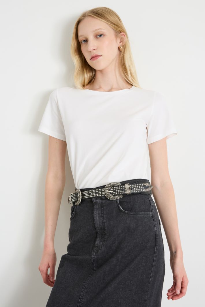 T-shirt in jersey di cotone Intrend