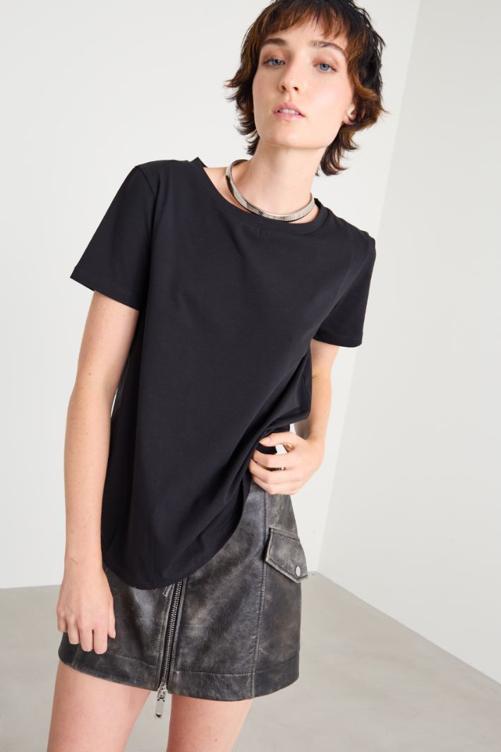 T-shirt in jersey di cotone Intrend