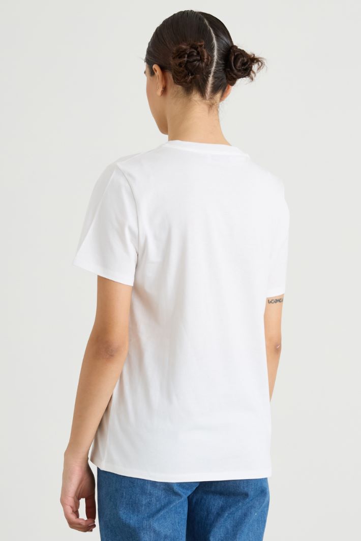 T-shirt in cotone con stampa Intrend - 2