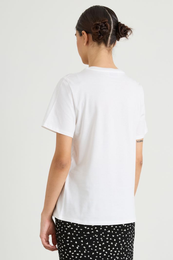 T-shirt in cotone con stampa Intrend - 2